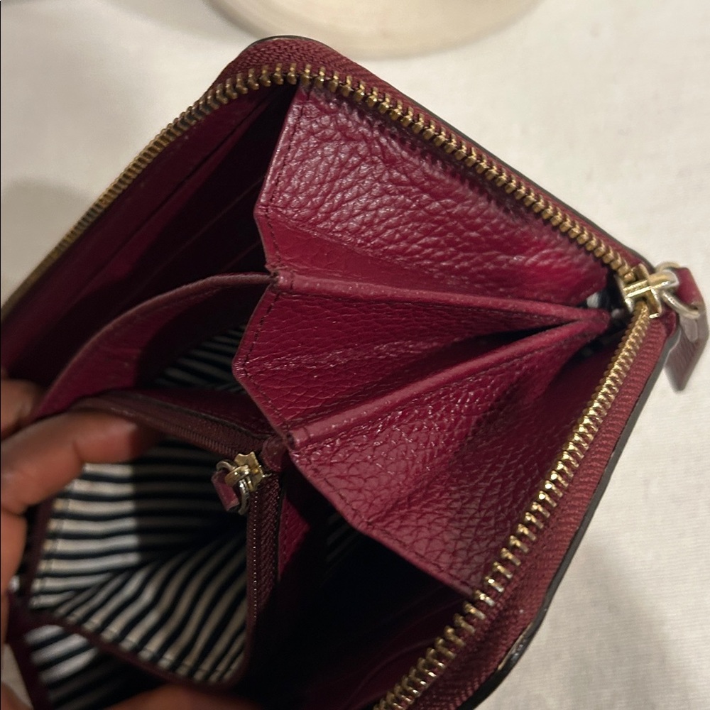Kate Spade Red zippy Wallet - Picture 14 of 17